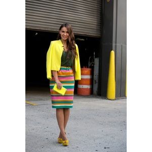 Blazer, Yellow Lined Stretch